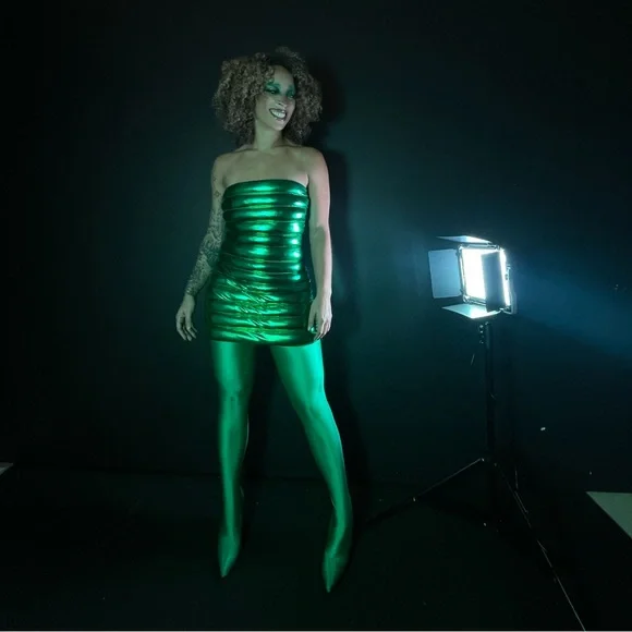 Green Azalea wang star stretch thigh high stiletto boot 💚 - Picture 4 of 4